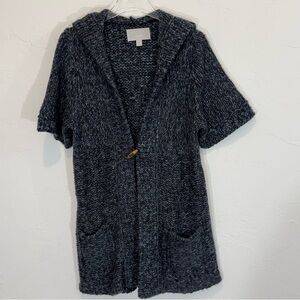 Needleworks Avenue Design Hoodie Cardigan Knit Sweater Woman’s sz 14/16